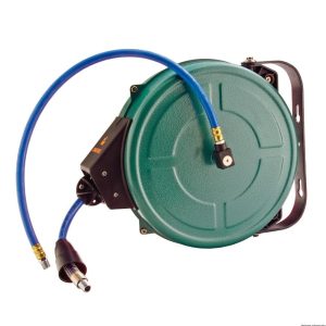 ENROLLADOR RETRACTIL 15 mts con manguera JAZ-0001B