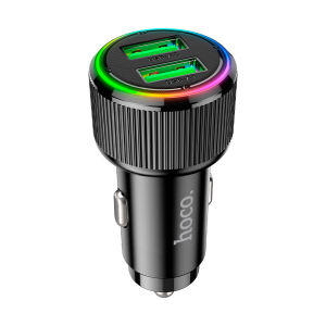 Cargador de Auto Hoco Nz14 Dual 36w Negro
