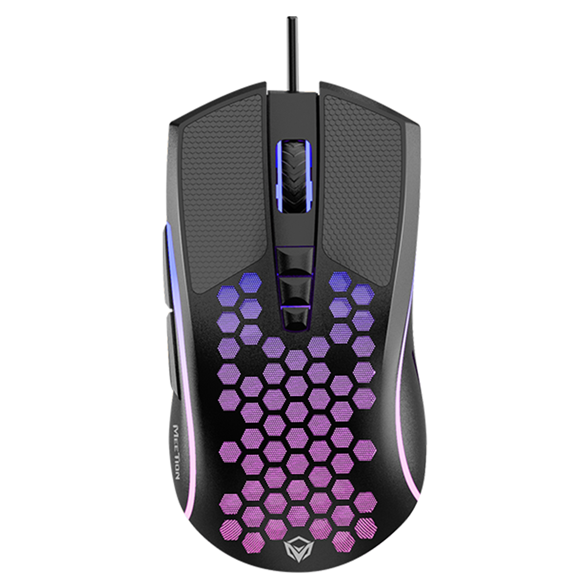 Mouse Gamer Meetion Gm015 Rgb Negro - Imagen 2