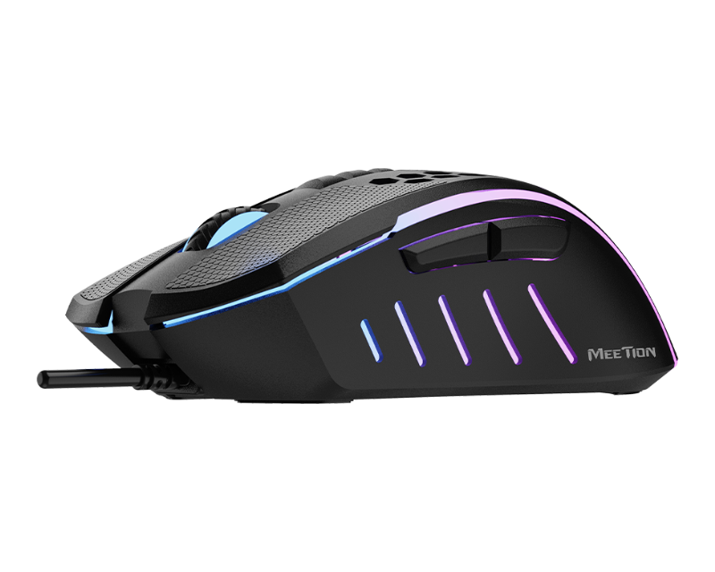 Mouse Gamer Meetion Gm015 Rgb Negro - Imagen 3