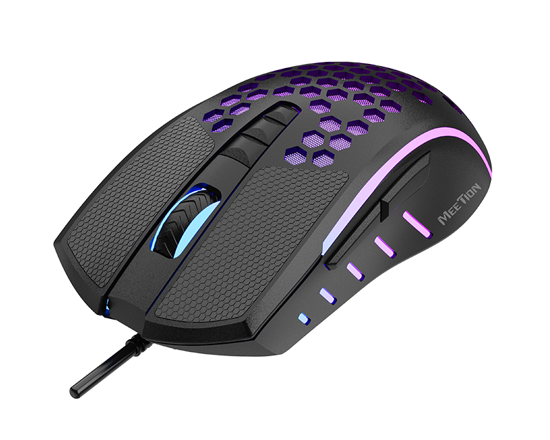 Mouse Gamer Meetion Gm015 Rgb Negro - Imagen 5