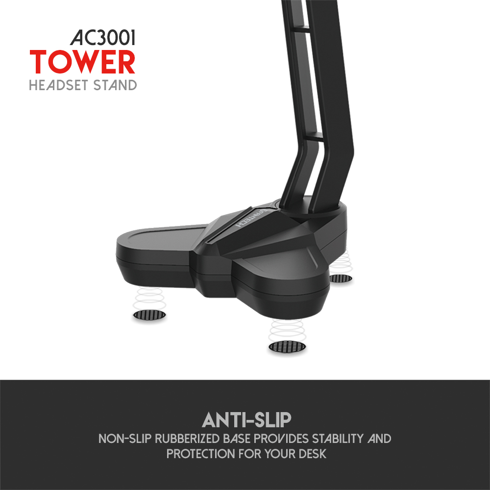 Base Stand Audifonos Gamer Fantech Ac3001 Rojo - Imagen 4