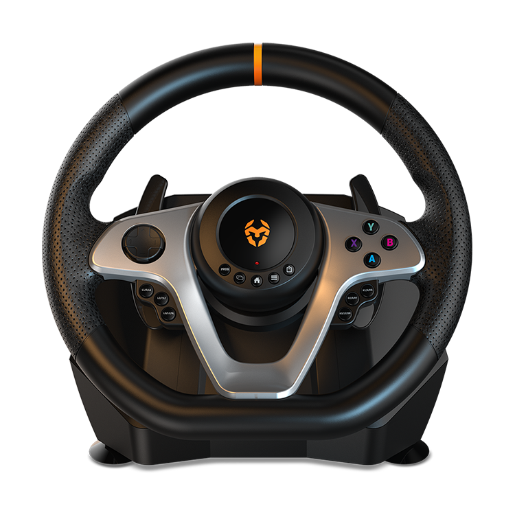 Kit Volante Con Pedales Krom K-Wheel Pro Pc Ps4 Xbox One Switch - Imagen 3