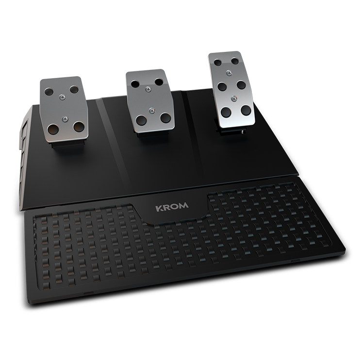 Kit Volante Con Pedales Krom K-Wheel Pro Pc Ps4 Xbox One Switch - Imagen 5