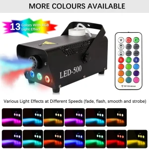 Maquina de Humo Control Remoto 3 Luces