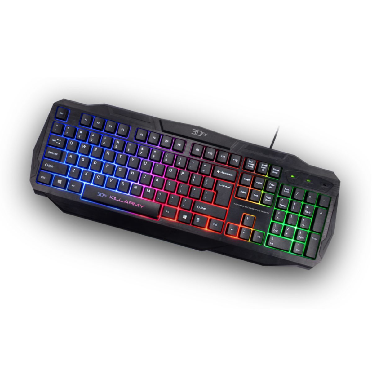 Teclado Gamer 3DFX Membrana Killarmy Español 9072 Negro - Imagen 2