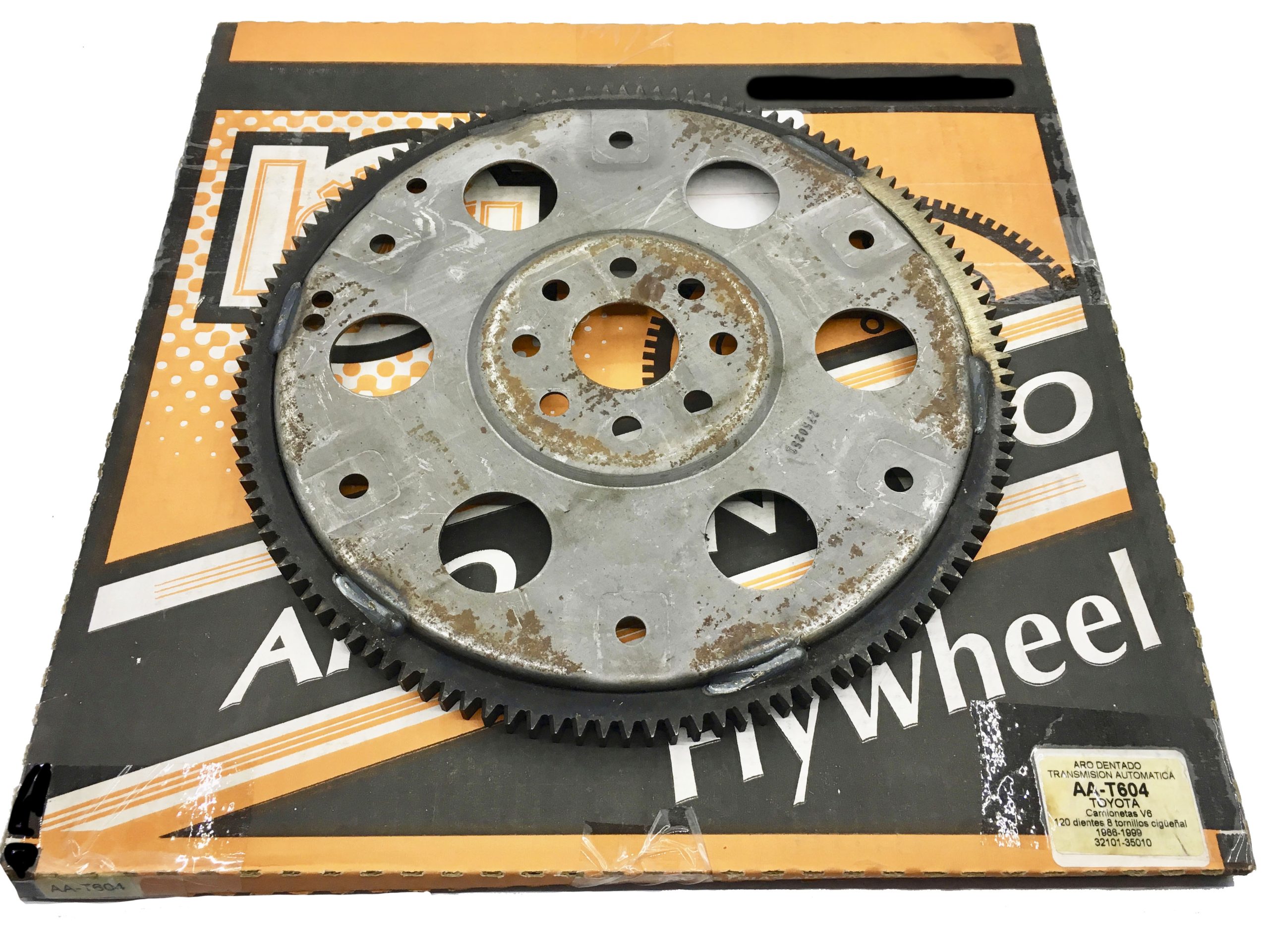 AA-T604ARO DENTADO (VOLANTE O CREMALLERA) AUTOMATICA PLATO FLEXIBLETOYOTA 4RUNNER (88-02), TACOMA (95-04), PICK UP T100 (93-98), TUNDRA (00-04), PICK UP TOYOTA (89-95) 3.0, 3.4 LITROS 6 CILINDROS 8 TORNILLOS CIGUEÃAL, FLY WHEEL DIAMETRO EXTERIOR: 11.95 (30.35 CMS) CONTRAPESO: (NO) DIENTES: 1203210135010 / TO-714 CHROMITE - Imagen 4