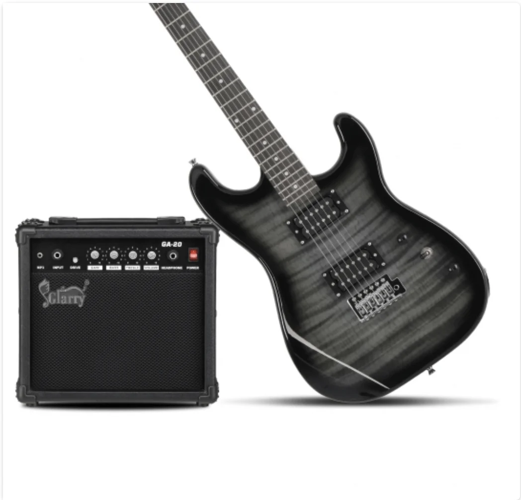 Paquete de Guitarra Electrica Negra Glarry - Imagen 7