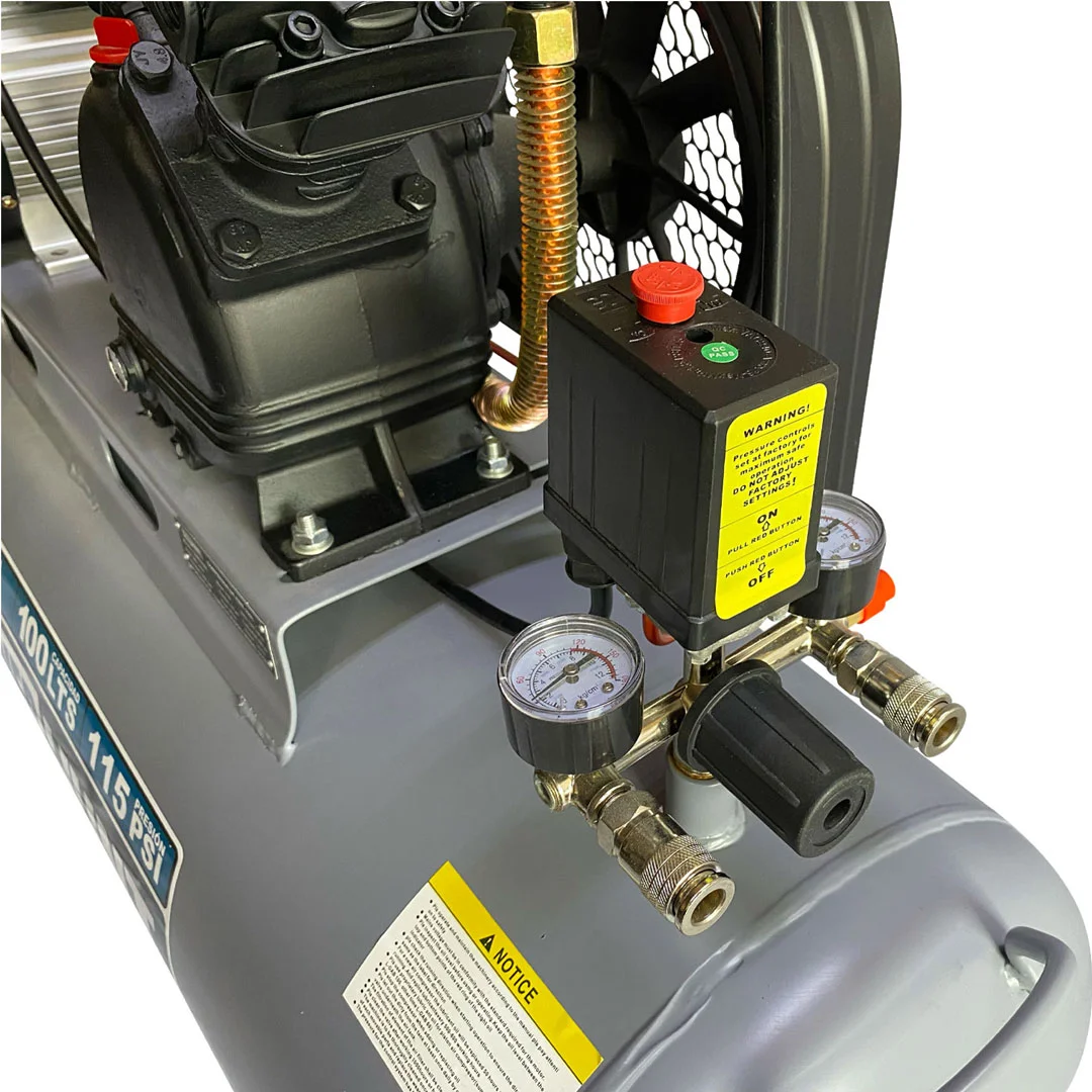 Compresor COMPH100L Power Hunt 100LT 3 HP - Imagen 6