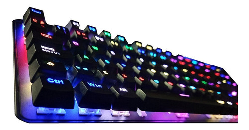 Teclado Gamer Mecanico Ghost Knight 3 Njoytech Switch Blue Rgb - Imagen 5