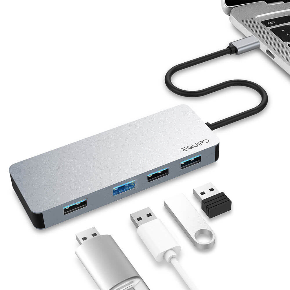 Hub USB-C 4 Puertos