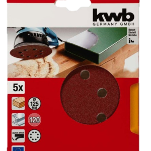 Set Lija Disco Velcro 125mm GR 120 Kwb