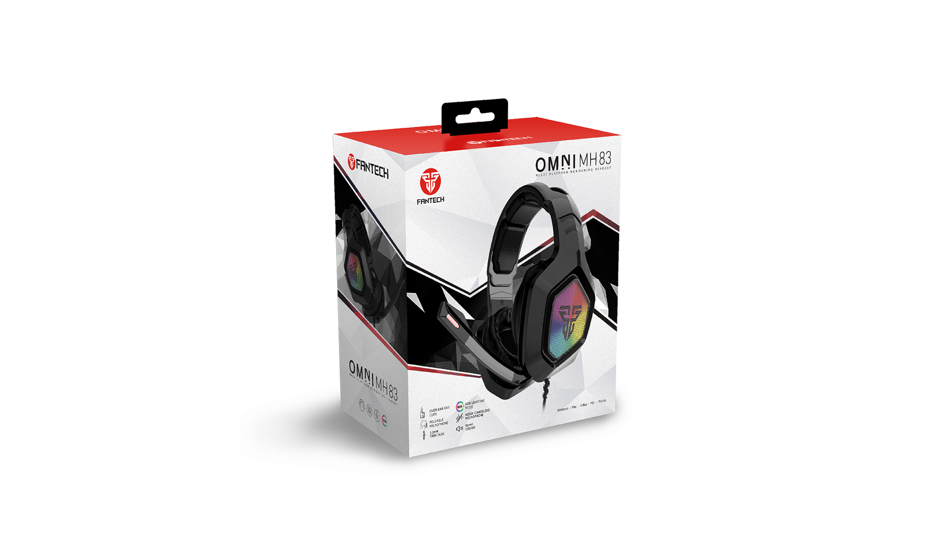 Audifono Gamer Fantech Mh83 Omni Rgb Pc Xbox Ps4 Switch Negro - Imagen 3