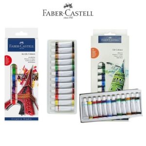 Pinturas Faber Castell – En Set De Oleo O Acrílico De 12 ML