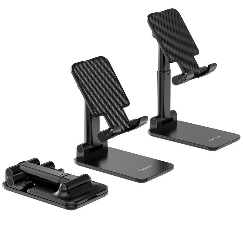 Soporte De Escritorio Para Smartphone Borofone Bh42 Negro - Imagen 3