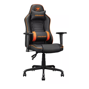 Silla Gamer Cougar Fusion S Cuero Sintetico Negro Naranjo