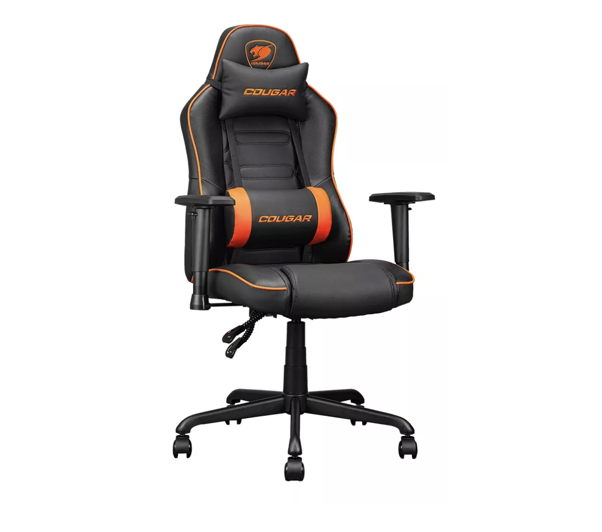 Silla Gamer Cougar Fusion S Cuero Sintetico Negro Naranjo - Imagen 2