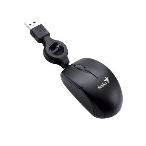 Mouse Con Cable Usb Genius Retractil Micro Traveler V2 Negro