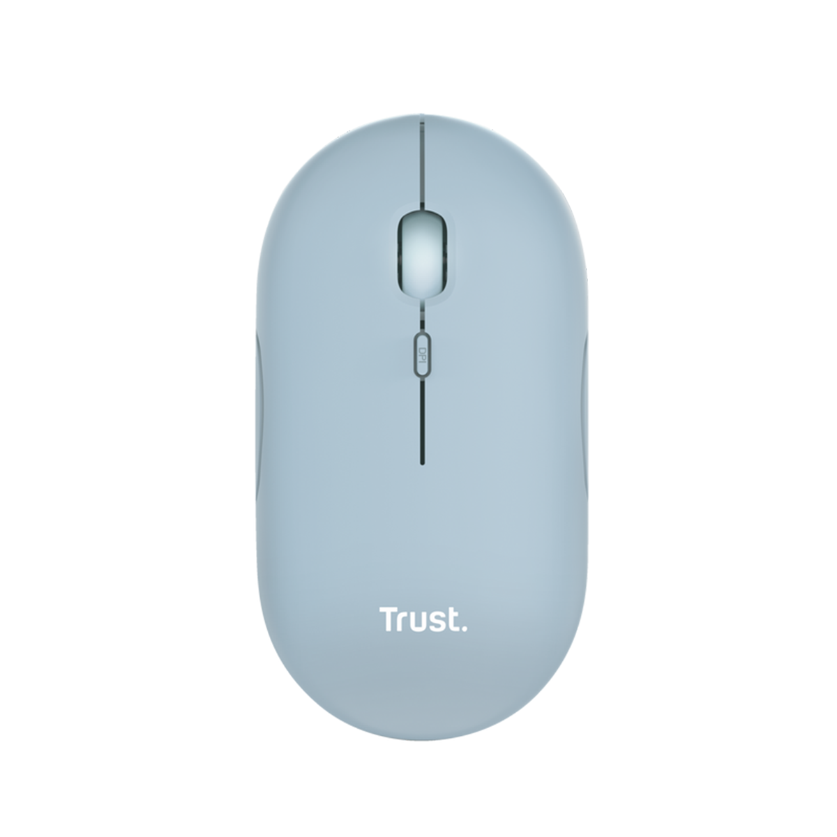 Mouse Inalambrico Bluetooth Trust Puck Dual Recargable Celeste - Imagen 2
