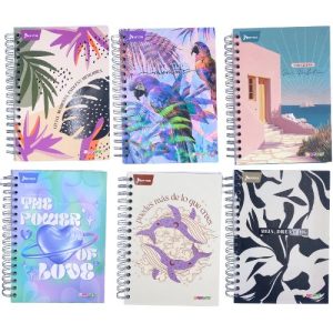 Cuaderno Argollado, Pasta Dura 5 y 7 Materias – Mixto Pequeño