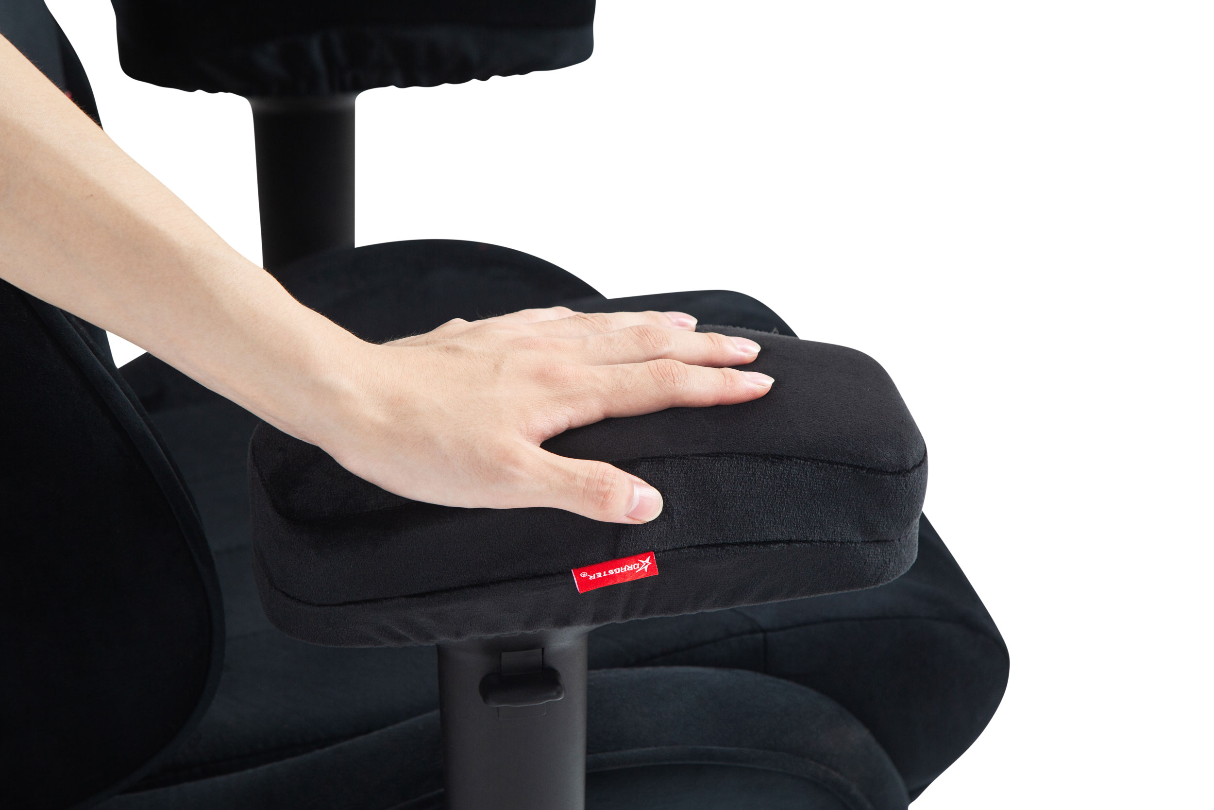 Cojines Para Brazos Dragster Ergopad Con Memory Cloud Negro - Imagen 4