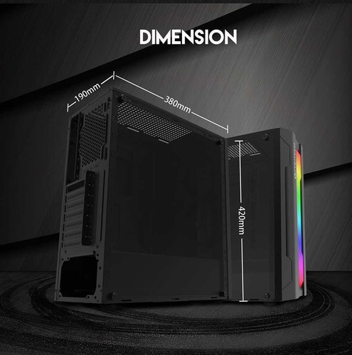 Gabinete Gamer Fantech Strike Cg72 Rgb - Imagen 3