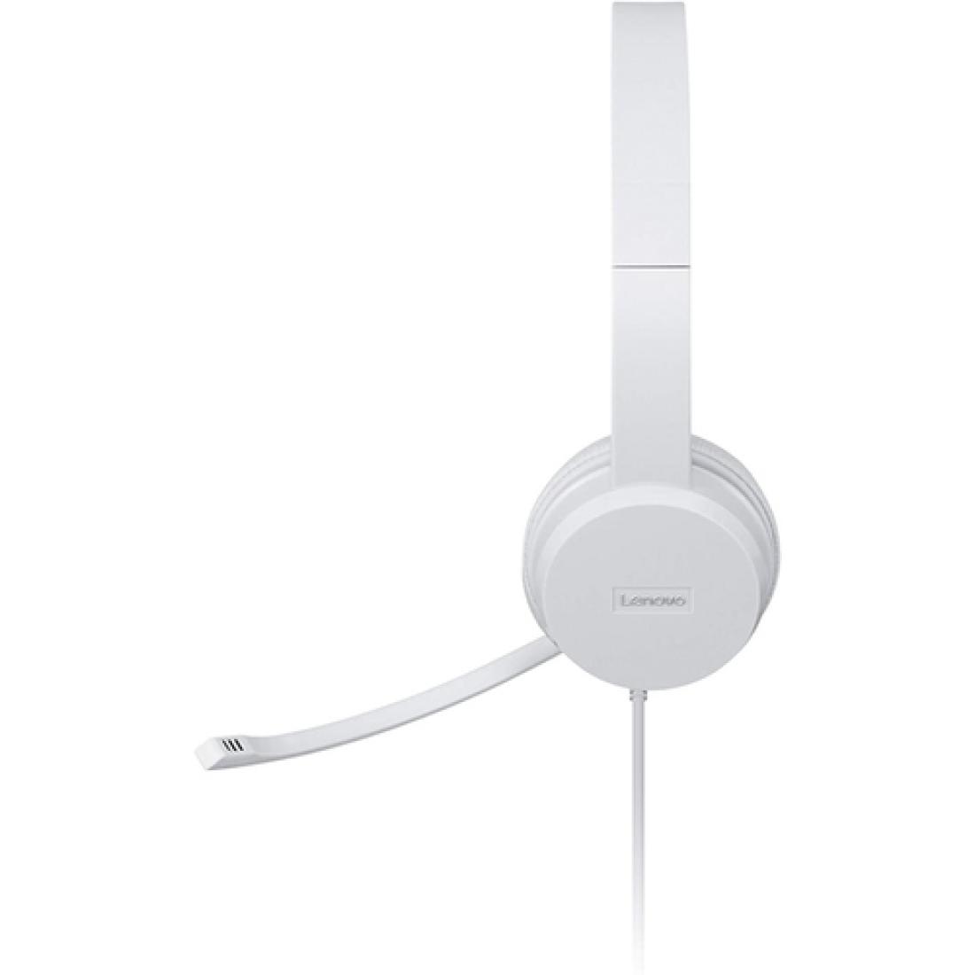Audifono Alambrico Lenovo H110 3.5mm Blanco - Imagen 4