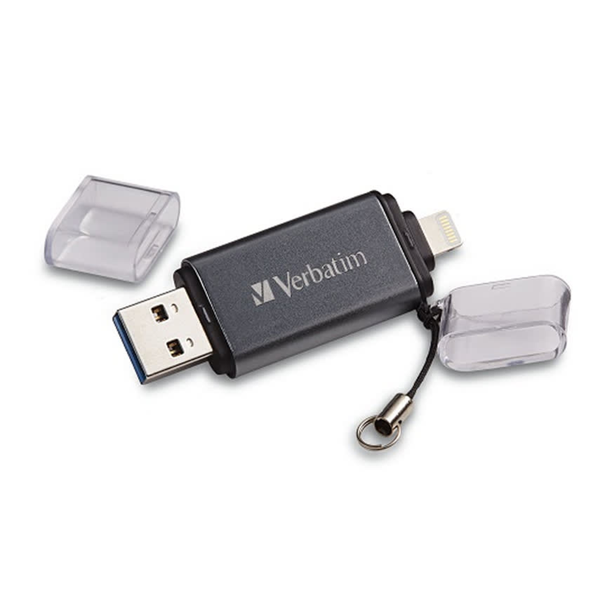 Pendrive Dual Verbatim 16 GB Usb a Lightning Gris - Imagen 2