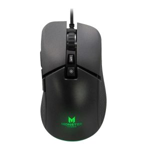 Mouse Gamer Monster Storm Rgb 8000dpi Negro