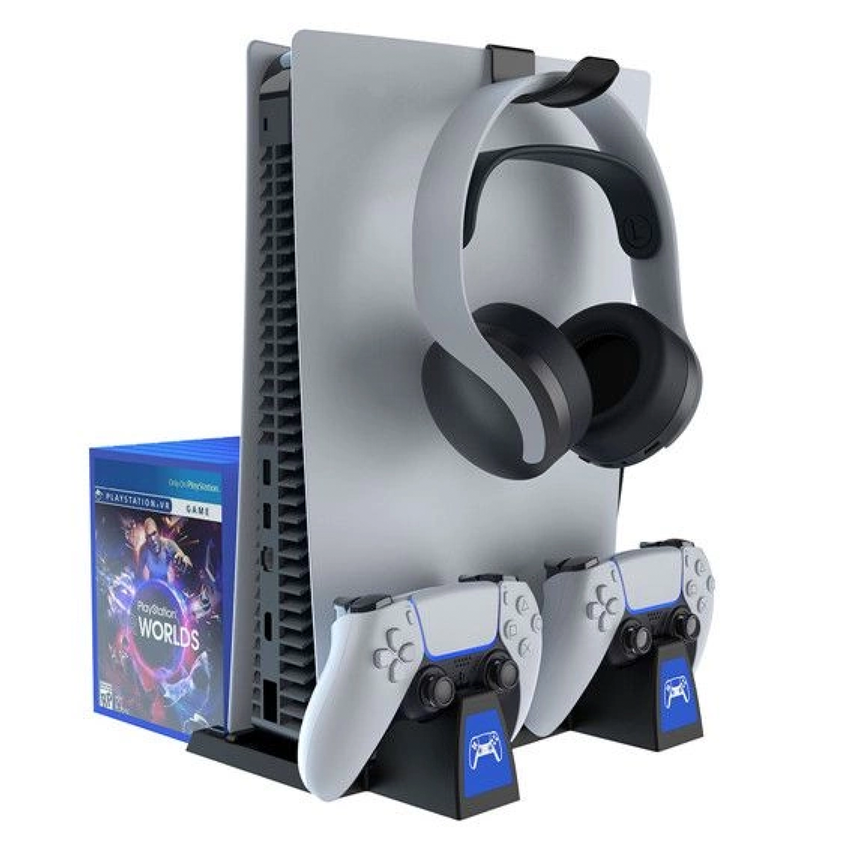Soporte Estacion Multifuncional Cargador Ps5 Ipega PG-P5009 Blanco - Imagen 2