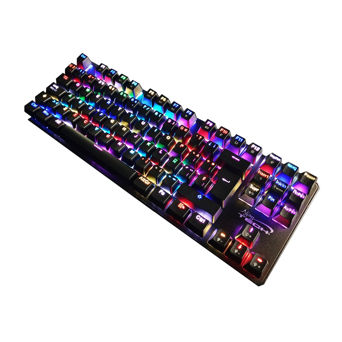 Teclado Gamer Mecanico Ghost Knight 3 Njoytech Switch Blue Rgb - Imagen 2