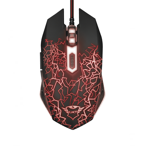 Mouse Gamer Trust Gxt 105 Izza Illuminated Negro - Imagen 2