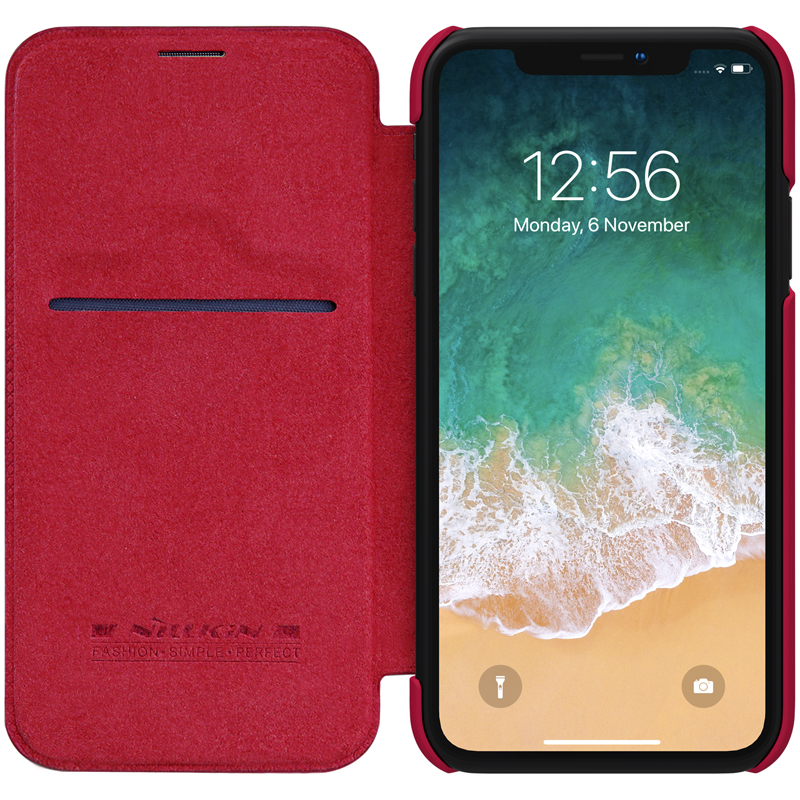 Iphone Xr Qin Flip Cover Cuero Nillkin (Disponible solo color Blanco) - Imagen 7