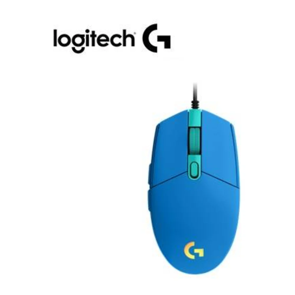 LOGITECH G203 MOUSE LIGHTSYNC ÓPTICO 8000 DPI RGB AZUL 910-005795