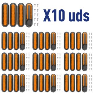 Tapa embellecedor catadióptrico reflectantes  tornillo V2 para Xiaomi Negro (Pack 10 unidades)