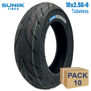 Neumático 10×2,5-6 Cityroad Tubeless [Suniik] – 10 unidades