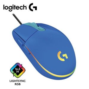MOUSE ÓPTICO LOGITECH G203 LIGHTSYNC 8000 DPI RGB AZUL (910-005792)