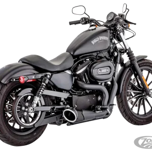 XL04-up COMBAT 2-1 SHORTY BK/BK  (4.5") For Harley-Davidson