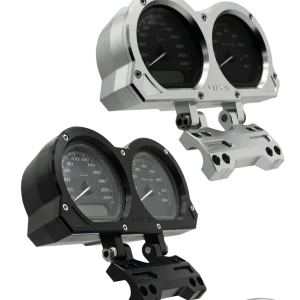 Vity's Road Glide billet gauge Silver For Harley-Davidson