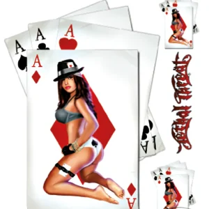 POKER IN THE REAR 6"X8" For Harley-Davidson